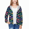 thumbnail image 3 of Cauagu Colorful Carp Streamer 1 Print Sun Protection Jacket for Teen,Full-Zipper Long Sleeve Sun Shirts with Pockets UV Hoodie Shirts Outdoor Athletic Jacket-Medium, 3 of 7