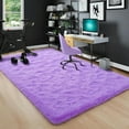 thumbnail image 4 of Lochas Soft Fluffy Rug Modern Shag Carpet Fuzzy Shaggy Rugs for Bedroom Indoor Modern Area Rugs,8'X10',Purple, 4 of 7