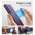 thumbnail image 4 of SURITCH for Samsung Galaxy S26 Ultra Phone Case, Magnetic Protective Cover with Camera Cover and Adjustable Metal Kickstand for Galaxy S26 Ultra, Purple, 4 of 10