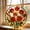 Size 3.54, variant on Red Rose Stained Glass Suncatcher Window Hanging, Romantic Floral Decor, Cottage Style Gift for Her