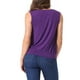 thumbnail image 3 of Tops sin mangas INSPIRE CHIC para mujeres con cuello drapeado, blusa ligera y casual morado XS, 3 of 6