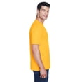 thumbnail image 3 of Ultraclub Men's Cool & Dry Sport Interlock T-Shirt, Gold, XXXXX-Large, 3 of 3