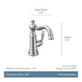 thumbnail image 2 of Moen S42107 Weymouth Single Handle Single Hole Bathroom Faucet (Valve Included) - Nickel, 2 of 7