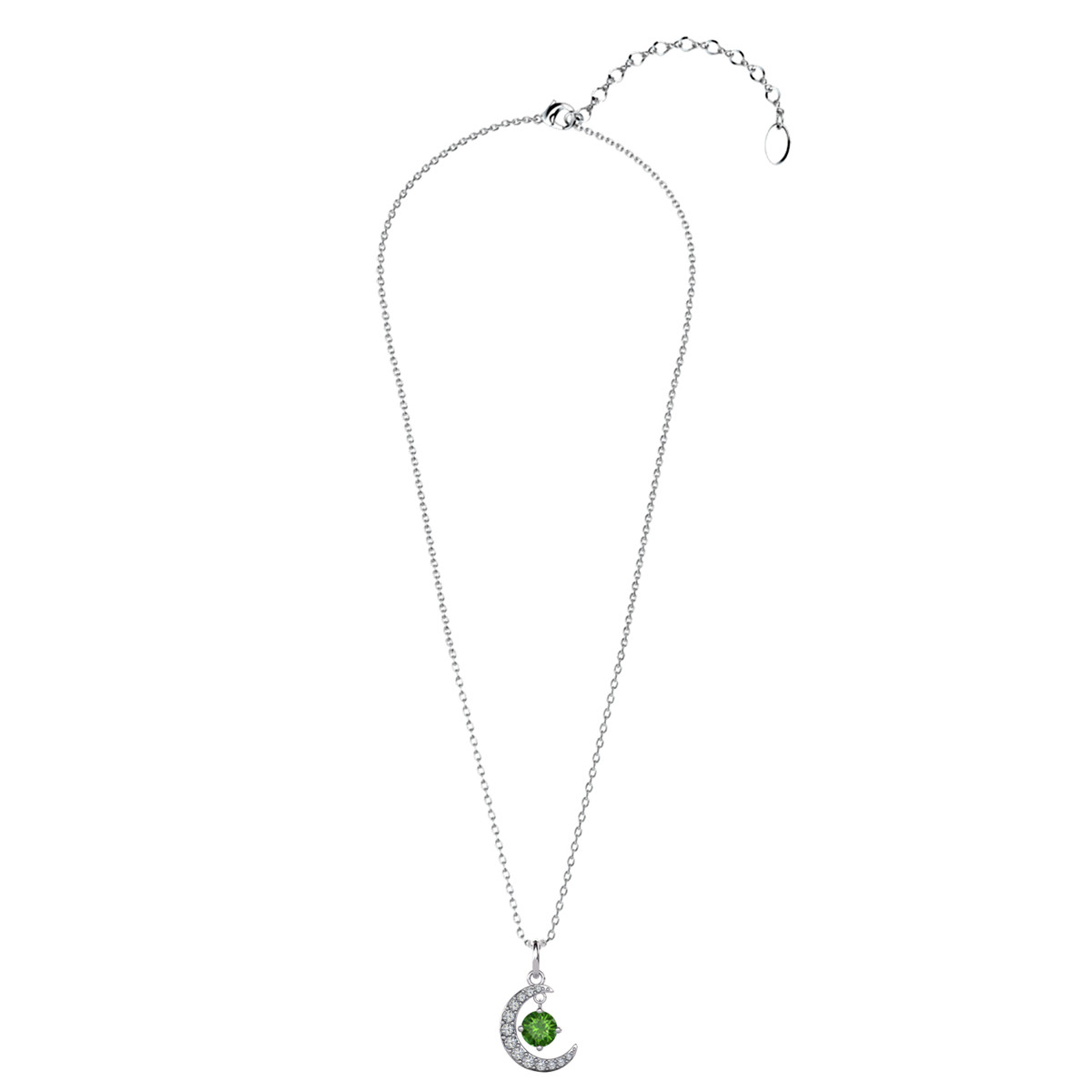 Cate & Chloe Luna Peridot August Birthstone Necklace photo 4