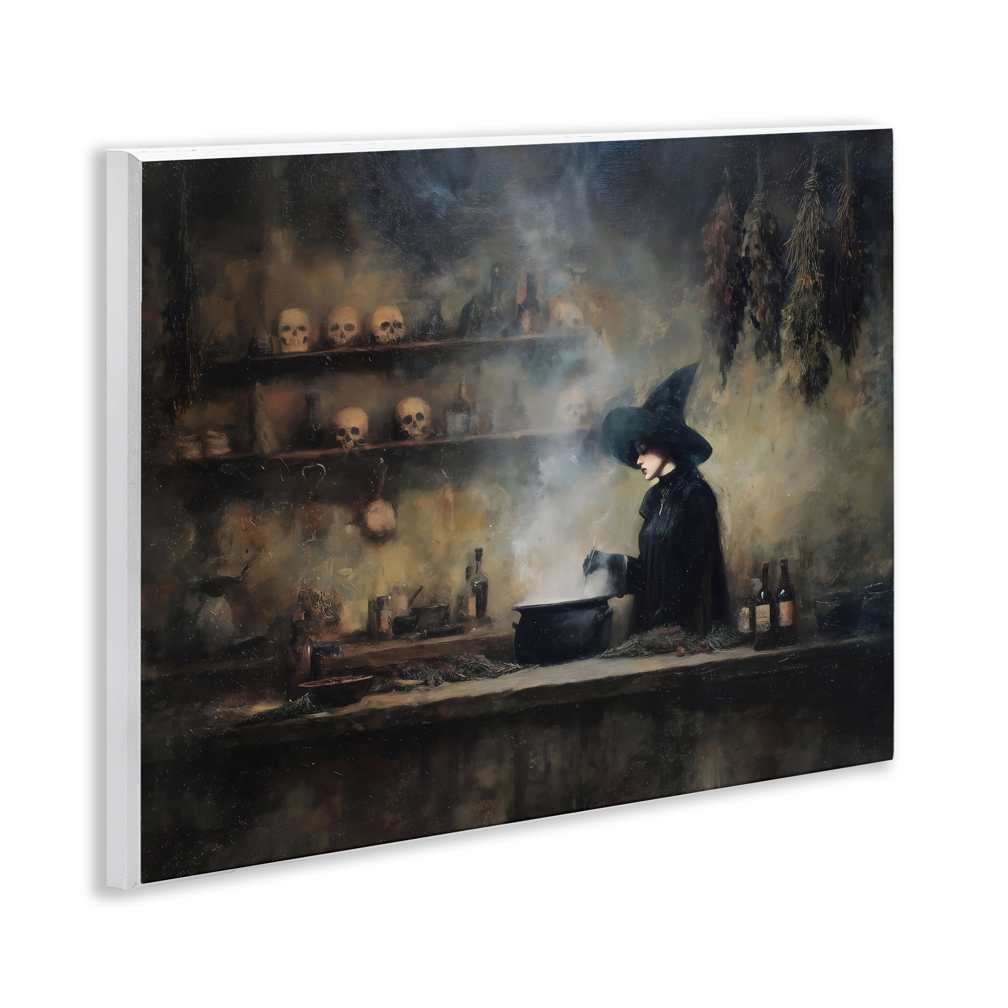 Witch's Cauldron Brew Wall Plaque Art, design by Arlington Prints