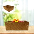 thumbnail image 4 of Miangastore 1Pc Woven Seaweed Basket Durable Rectangular Storage Box for Home Organization, 4 of 8