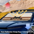 thumbnail image 6 of Xixirimido Car Windshield Sun Shade Front Windshield Cover Universal Fit for SUVs Trucks Foldable Front Window Sunshade Automotive Interior Accessories, Black Cat Leopard, 6 of 8