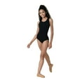 thumbnail image 2 of DanzNmotion by Danshuz Girl's Straps Leotard 8-10 BLACK, 2 of 3