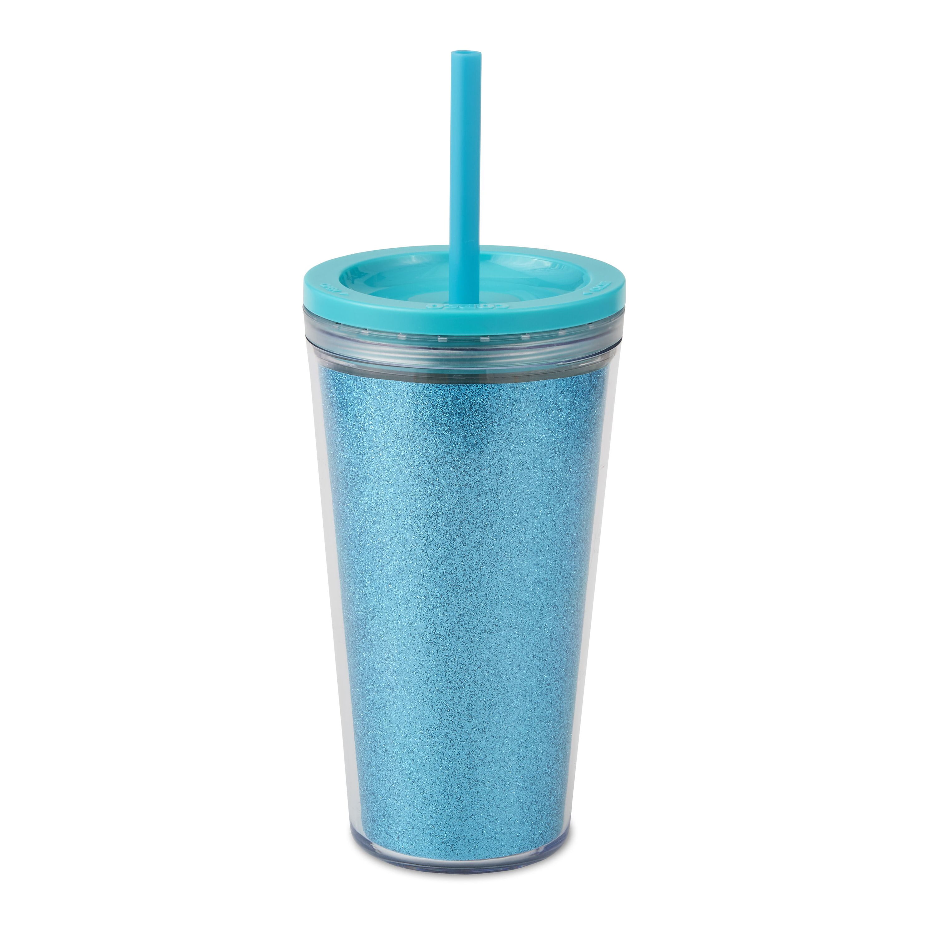 Copco Sierra Single Wall Tritan Cold Tumbler with Straw and Spill Resistant Lid, 24 Ounce, Set of 2, Royal Blue