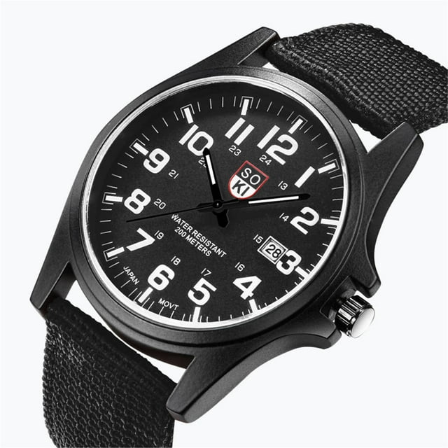 Reloj de cuarzo para hombre, relojes para hombre, reloj de pulsera redondo de cuarzo analógico con correa de nailon de moda para parejas, relojes el reloj