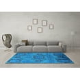 thumbnail image 3 of Ahgly Company Indoor Square Oriental Light Blue Industrial Area Rugs, 6' Square, 3 of 4