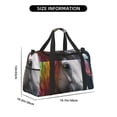 thumbnail image 3 of Balery Colorful Haired White Horse Bolsa de Gimnasio para Mujeres, Bolsa de Viaje con Bolsillo Húmedo, Bolsa de Fin de Semana para Mujeres, Bolsa de Viaje Resistente al Agua, 3 of 7