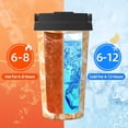 thumbnail image 5 of Lsque Watercolor Sea Shells Pattern Travel Coffee Mug 16oz: Insulated Coffee Cup with Leakproof Lid, Coffee Tumbler, Reusable Coffee Cups with Seal Lid, 5 of 8