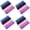 Purple 4PCS, variant on Bath Net Nylon Long Scrub Towel Exfoliate 4 Package Blue Black And 2PCS One Beauty Skin Dew Bath Loofah Sponge Shower Clean Skin Gentle Sensitive Soft Long Handled Lotion Applicator for Back
