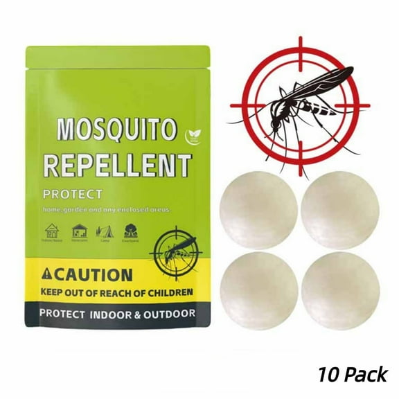 Paddsun Mosquito Deterrent Pills,10 pack Indoor & Outdoor Mosquito Deterrent Control for Room Mosquito Deterrent Outdoor Helpful Mosquito Deterrent for Yard/Camping/Travel