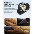 thumbnail image 3 of Bloomr Bag - Small Crescent Puffer Purse Shoulder Bag for Women, Nylon Quilted with Adjustable Shoulder Strap, Puffy Bag, 3 of 7