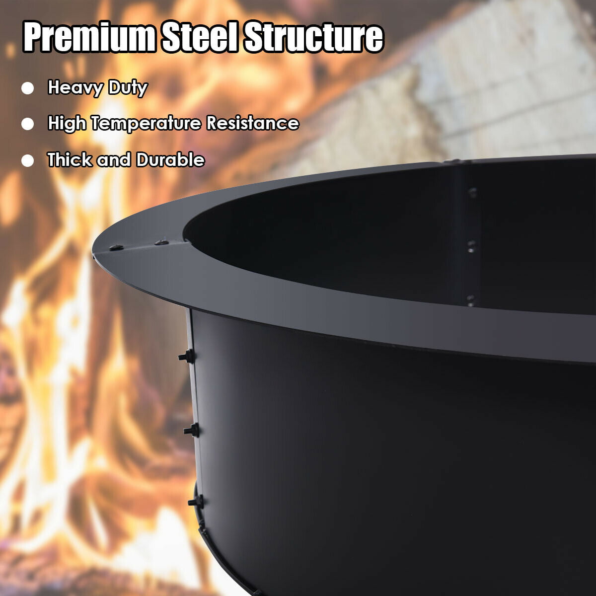 Fire Pit Ring 45-Inch Outer/39-Inch Inner Diameter Gas/Wood Firepit Ri –  GrillPartsReplacement - Online BBQ Parts Retailer