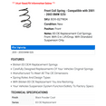 thumbnail image 2 of Front Coil Spring - Compatible with 2001 - 2003 BMW 525i 2002, 2 of 2
