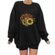 thumbnail image 1 of Blusa holgada de manga larga con estampado de otoño para mujer, suéter informal con cuello redondo, Tops, sudadera Fridja  fjkfkj7095, 1 of 4