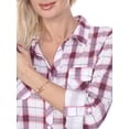 thumbnail image 2 of White Mark Women's Oakley Plaid Top, 2 of 4
