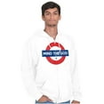 thumbnail image 5 of Mind The God Metro Pun Religion Zip Up Hoodie Men's Women's Brisco Brands S, 5 of 6