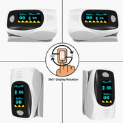 MOBI Digital Fingertip Pulse Oximeter - Heart Rate & Oxygen Level Monitor with OLED Color Display-Analog Model