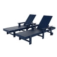 thumbnail image 5 of WestinTrends Shoreside Poly Reclining Chaise Lounge for Outdoor, Patio, Garden (Set of 2pcs),Navy Blue, 5 of 10