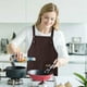 thumbnail image 4 of Cocina y comedor, utensilios de cocina, aparatos de cocina, delantal de cocina de algodón impermeable y resistente al aceite, delantal de cocina de lona para mujer y hombre, con tirantes ajustables, d, 4 of 6