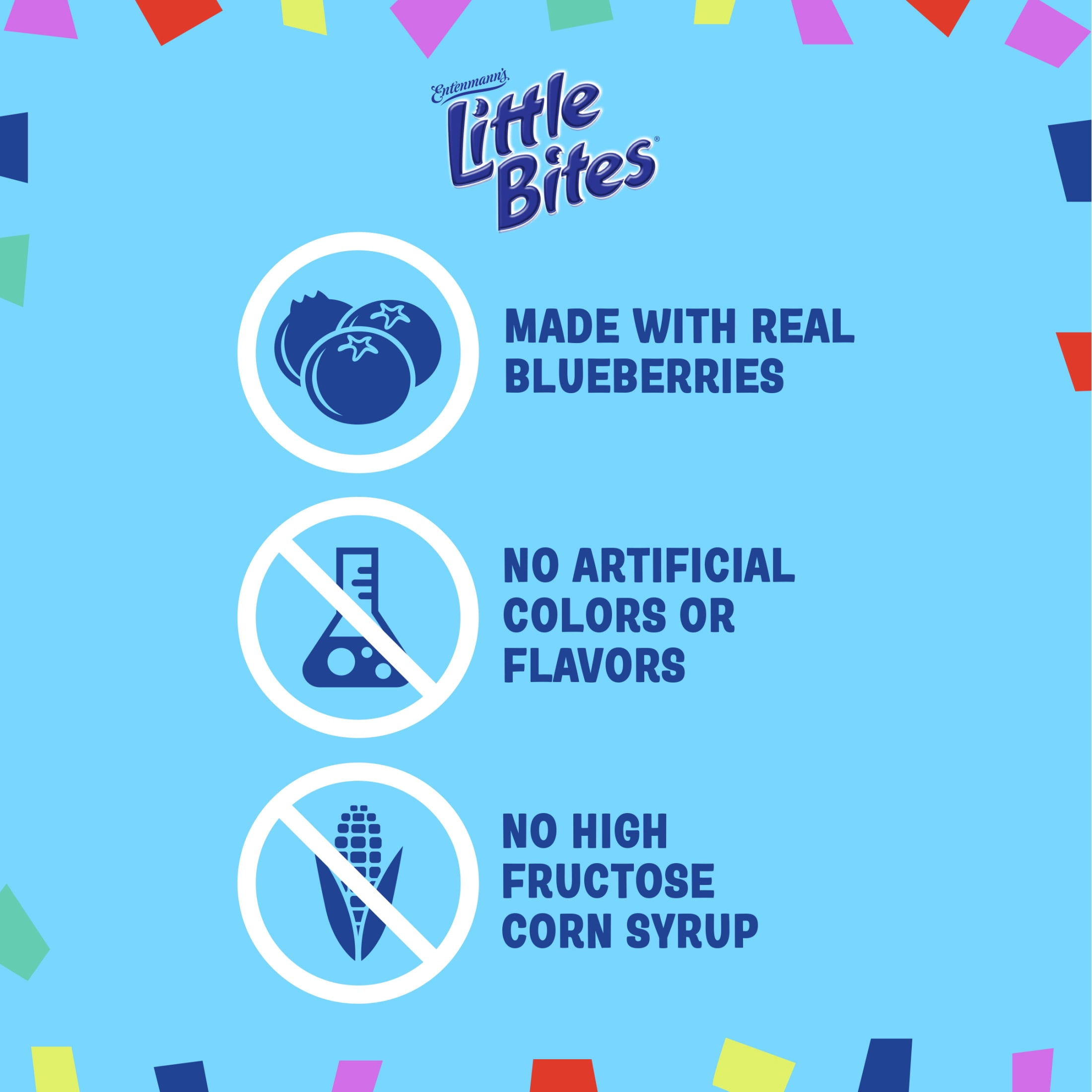 (3 pack) Little Bites Blueberry Muffins, 10 packs, Real Blueberries Mini Muffins, 16.5 oz Multipack