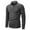 Dark Gray, variant on Zylanna Men's Long Sleeve Polo Shirts with Chest Pocket, Turndown Collar Spring Fall Slim Fit Solid Casual Pullover Tops for Man Dark Gray