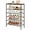 Rustic Brown & Black, variant on 6 Tier Shoe Rack Organizer for 20-24 Pairs of Shoes, Metal Mesh Shoe Shelf for Closet, Industrial Shoe Rack for Entryway Shoe Storage with X Shape Fixed Frame, White & Gold