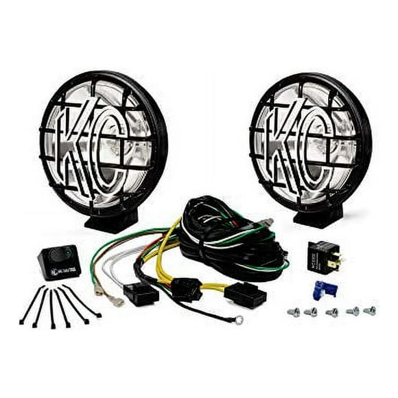 KC Hilites 450 Apollo Pro 5" 55W Round Long Range Light Kit with Polymax Housing - Pair
