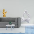 thumbnail image 2 of Escultura de pollo,Escultura de pollo,decoración del hogar,figura de gallo,Figura de lector abstracto,Estatua de pensador abstracto,arte,manualidades,decoraciones,Figuras humanas decorativas, 2 of 8