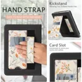 thumbnail image 3 of Case For Kindle - Flower Leather Cover W/ Auto Sleep Wake, Hand Strap, Card Slot, 3 of 6
