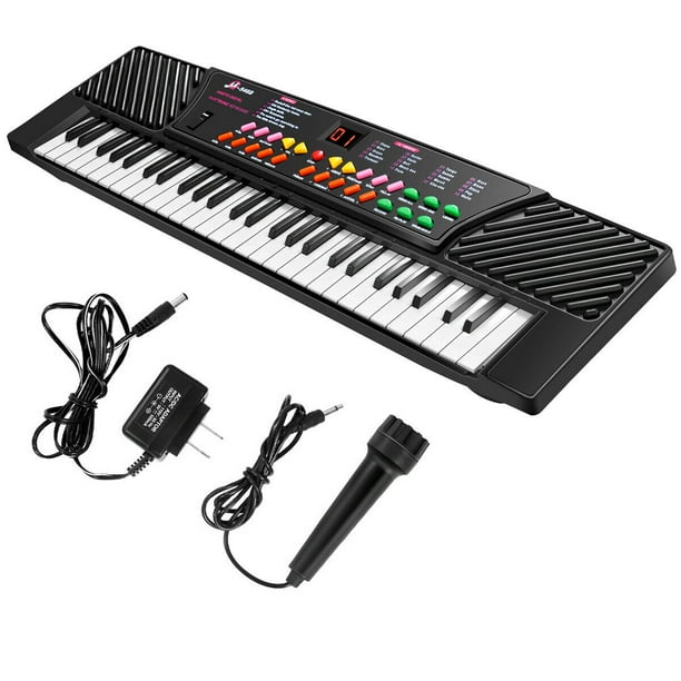 Costway 54 Keys Music Electronic Keyboard Kid Electric Piano Organ W Mic Adapter Walmart Com