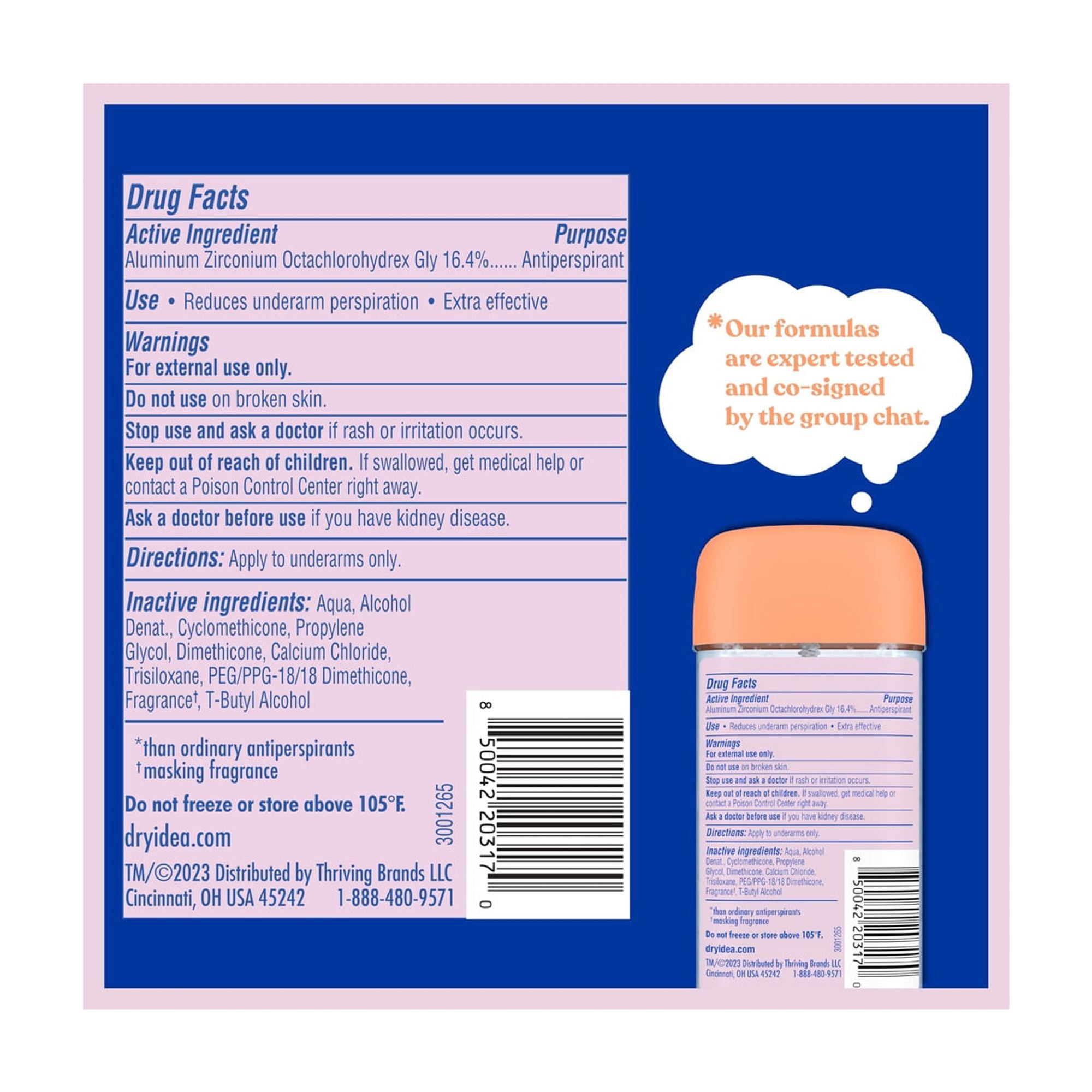 Dry Idea Gel Deodorant & Antiperspirant (Pack of 3)
