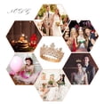 thumbnail image 4 of Coronas Doradas para Mujer Coronas de Princesa Novia Tiaras y Coronas para Mujer Coronas Elegantes Diademas de Mujer Boda Nupcial, 4 of 5