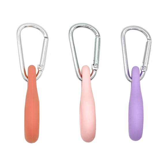 3 Pcs Silicone Water Bottle Buckle with Carabiner Belt Clip Secure Bottle Strap Sports Bottle Hanger Holder