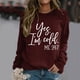 thumbnail image 2 of Gibobby Sudaderas para Mujer Sudaderas de cuello redondo para mujer estilo casual manga larga ligeras cómodas holgadas de moda sin botones(Vino,XG), 2 of 4