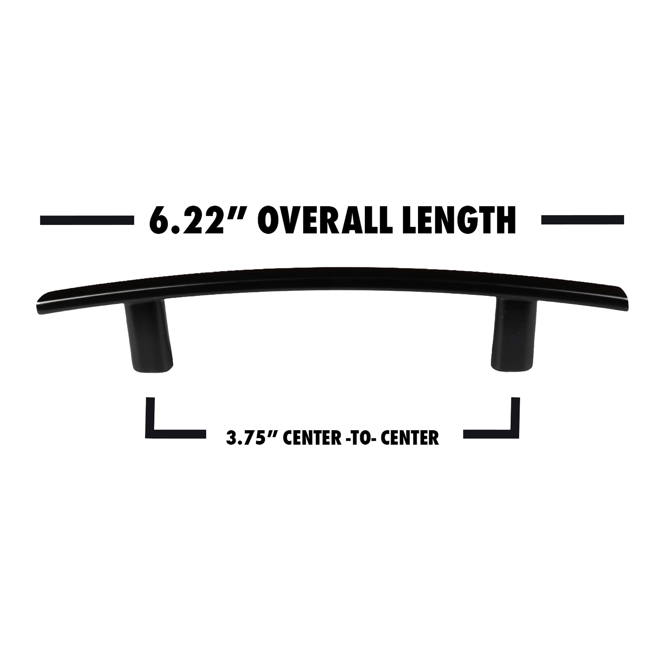 Würth Matte Black Arch Bar Pull 3.75", 6 pack