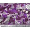thumbnail image 3 of Soimoi Japan Crepe Satin Fabric Two Tone With White Camouflage Printed Fabric 1 Yard 42 Inch Wide, 3 of 3