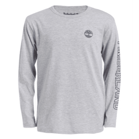 Timberland Big Boy's Bill Logo T-Shirt Gray Size 8