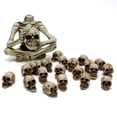 thumbnail image 2 of comerut 20Pcs Skull Ornament Exquisite Realistic Synthetic Resin Mini Skull Figurines for Photo Props Halloween Decorations, 2 of 7