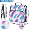 thumbnail image 2 of FORMRS Zipper Binder with Shoulder Strap 2-inch Ring 500 Sheet Capacity File Bag, Purple Drawing, 2 of 5