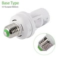 thumbnail image 5 of VONTER E27 Infrared PIR Induction Motion Sensor LED Light Bulb Holder 360° Sensor Detection Lamp Socket Switch AC110-220V, E26/E27 Auto On/Off, Indoor/Outdoor Yard Porch Patio Garage Garden, 1Pack, 5 of 8
