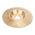 thumbnail image 1 of Rueda De Pulido Para Carpintería, Disco De Modelado De Tallado De Lijado Duradero Opcional Dorado Plateado, Para Trabajo De Doblado De Amoladora Angular De Madera No Metálica Fugacal Dorado, 1 of 8