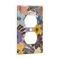 thumbnail image 2 of Yayeee Duplex Wall Plate 1-Gang 4.5"x2.7" Home Receptacle Light Switch Decorative Outlet Cover, Colorful Flowers, 2 of 7