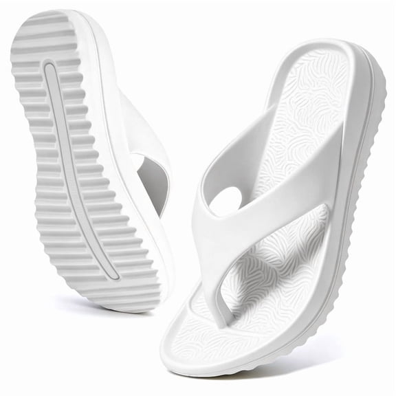 BERANMEY Women's Flip Flops EVA Walking Sandals for Women with Arch Support Summer Comfortable Slip On Flip Flops Slippers for Womans