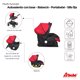 thumbnail image 2 of Carriola Travel System D´Bebé Crowm Rojo, 2 of 7