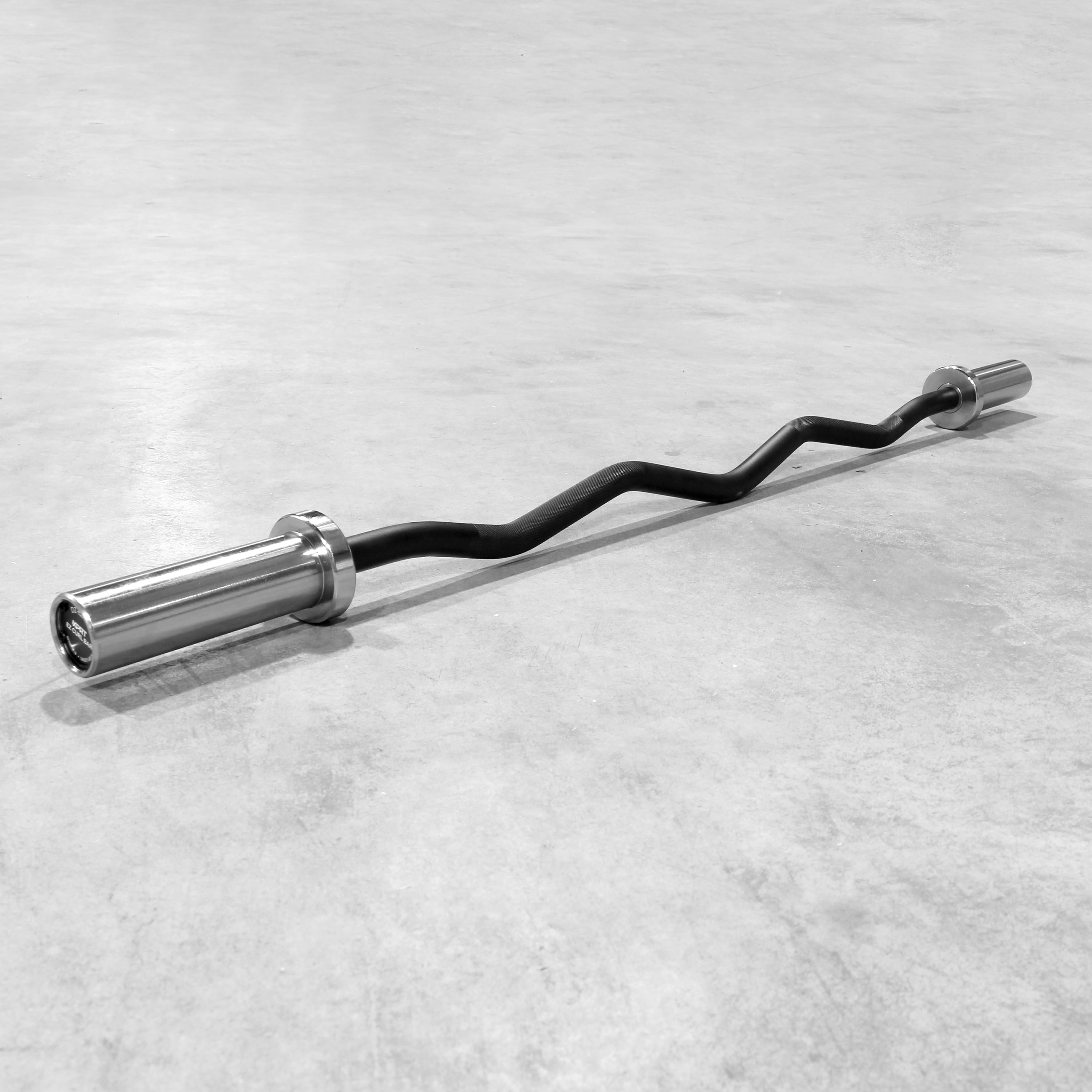 XPRT Fitness 48'' Olympic EZ Curl Barbell Bar Weightlifting Rated 400lbs